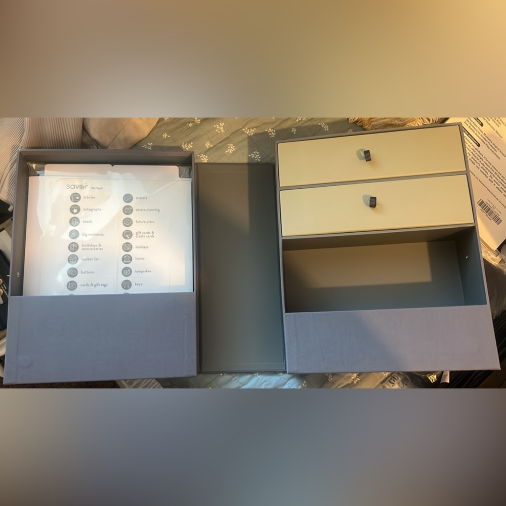 Gray Home Office Organizer - Picture 3 of 8